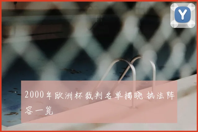2000年欧洲杯裁判名单揭晓 执法阵容一览